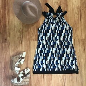 WHBM geometric print dress